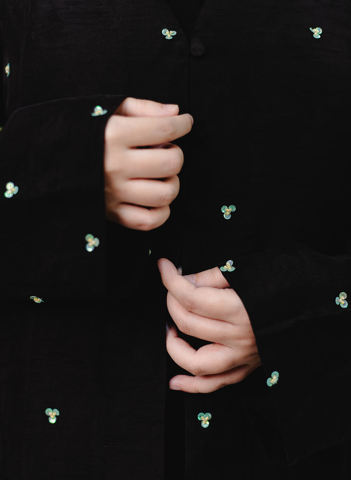 Black Evening Abaya