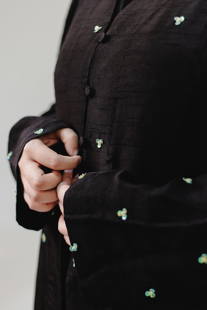Black Evening Abaya