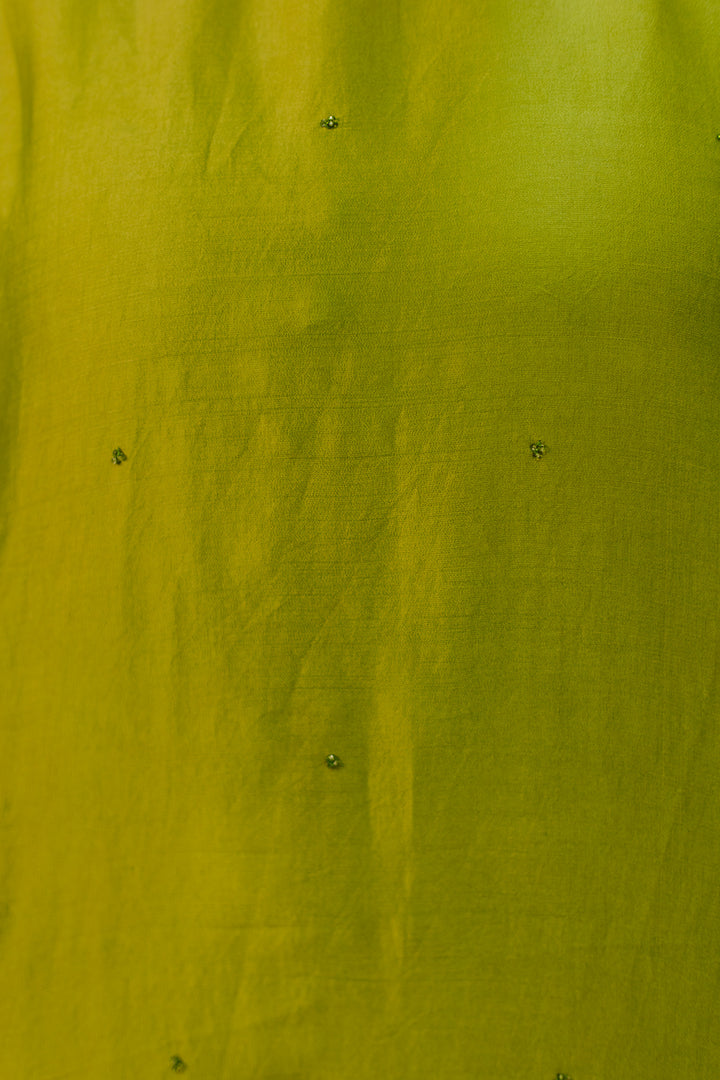 Long Cuff Lime Green Top