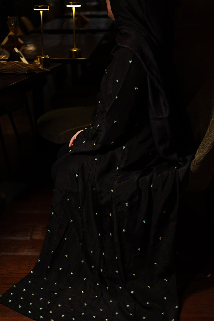 Black Evening Abaya